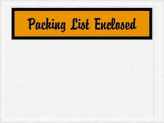 Value Collection - 1,000 Piece, 4-1/2" Long x 6" Wide, Packing List Envelope - Packing List Enclosed, Orange - Top Tool & Supply