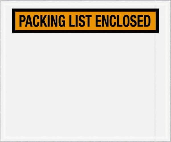 Value Collection - 500 Piece, 10" Long x 12" Wide, Packing List Envelope - Packing List Enclosed, Orange - Top Tool & Supply