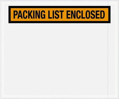 Value Collection - 500 Piece, 10" Long x 12" Wide, Packing List Envelope - Packing List Enclosed, Orange - Top Tool & Supply