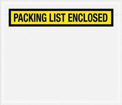 Value Collection - 1,000 Piece, 7" Long x 6" Wide, Packing List Envelope - Packing List Enclosed, Yellow - Top Tool & Supply