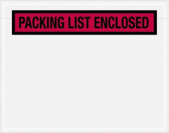 Value Collection - 1,000 Piece, 7" Long x 5-1/2" Wide, Packing List Envelope - Packing List Enclosed, Red - Top Tool & Supply