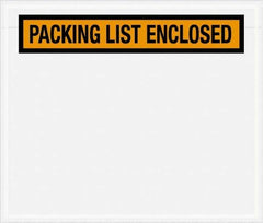 Value Collection - 1,000 Piece, 6-1/2" Long x 5" Wide, Packing List Envelope - Packing List Enclosed, Orange - Top Tool & Supply