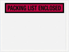 Value Collection - 1,000 Piece, 4-1/2" Long x 6" Wide, Packing List Envelope - Packing List Enclosed, Red - Top Tool & Supply