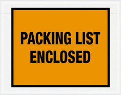 Value Collection - 1,000 Piece, 7" Long x 5-1/2" Wide, Packing List Envelope - Packing List Enclosed, Orange - Top Tool & Supply