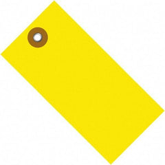 Dupont - 5-3/4" High x 2-7/8" Long, Safety & Facility Blank Tag - Yellow Spunbonded Olefin - Top Tool & Supply