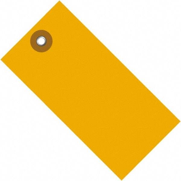 Dupont - 6-1/4" High x 3-1/8" Long, Safety & Facility Blank Tag - Orange Spunbonded Olefin - Top Tool & Supply