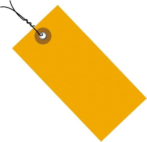 Dupont - 3-3/4" High x 1-7/8" Long, Safety & Facility Blank Tag - Orange Spunbonded Olefin - Top Tool & Supply