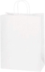 Made in USA - Kraft Grocery Bag - 10 x 5 x 13, White - Top Tool & Supply