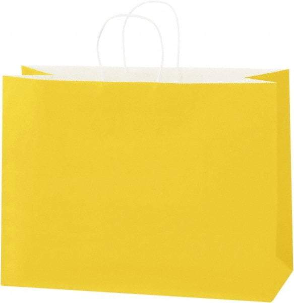 Made in USA - Kraft Grocery Bag - 16 x 6 x 12, Buttercup - Top Tool & Supply