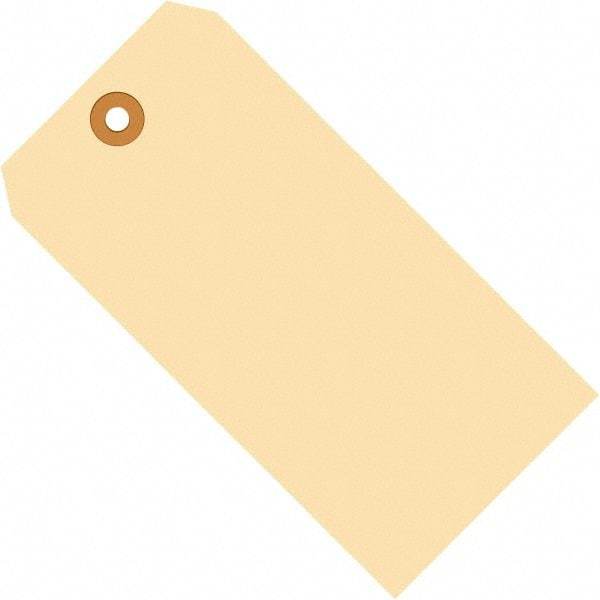 Made in USA - 5-1/4" High x 2-5/8" Long, Safety & Facility Blank Tag - Manila Cardstock - Top Tool & Supply