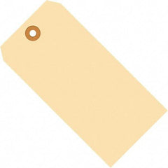 Made in USA - 5-3/4" High x 2-7/8" Long, Safety & Facility Blank Tag - Manila Cardstock - Top Tool & Supply