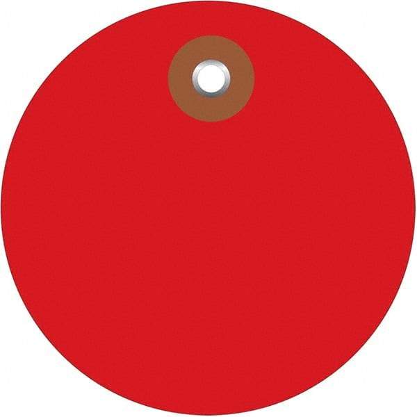 Made in USA - Safety & Facility Blank Tag - Red Vinyl - Top Tool & Supply