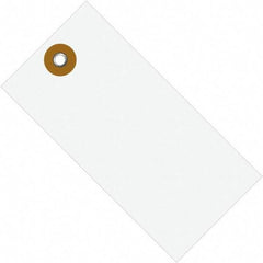 Dupont - 5-1/4" High x 2-5/8" Long, Safety & Facility Blank Tag - White Spunbonded Olefin - Top Tool & Supply