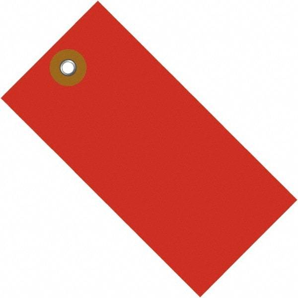 Dupont - 4-3/4" High x 2-3/8" Long, Safety & Facility Blank Tag - Red Spunbonded Olefin - Top Tool & Supply