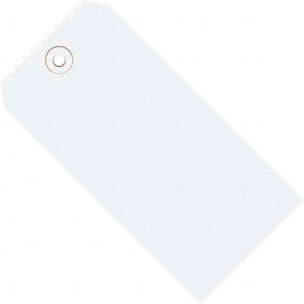 Made in USA - 2-3/4" High x 1-3/8" Long, Safety & Facility Blank Tag - White Cardstock - Top Tool & Supply