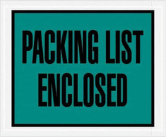 Value Collection - 1,000 Piece, 4-1/2" Long x 5-1/2" Wide, Packing List Envelope - Packing List Enclosed, Green - Top Tool & Supply