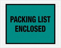 Value Collection - 1,000 Piece, 7" Long x 5-1/2" Wide, Packing List Envelope - Packing List Enclosed, Green - Top Tool & Supply