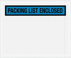 Value Collection - 1,000 Piece, 4-1/2" Long x 5-1/2" Wide, Packing List Envelope - Packing List Enclosed, Blue - Top Tool & Supply