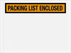 Value Collection - 1,000 Piece, 4-1/2" Long x 6" Wide, Packing List Envelope - Packing List Enclosed, Orange - Top Tool & Supply