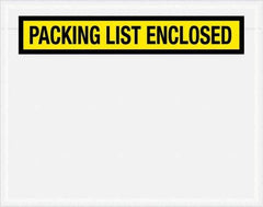 Value Collection - 1,000 Piece, 7" Long x 5-1/2" Wide, Packing List Envelope - Packing List Enclosed, Yellow - Top Tool & Supply