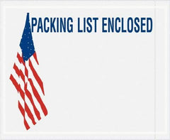 Value Collection - 1,000 Piece, 4-1/2" Long x 5-1/2" Wide, Packing List Envelope - Packing List Enclosed, Red, White & Blue - Top Tool & Supply