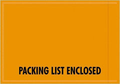 Value Collection - 1,000 Piece, 4-1/2" Long x 6" Wide, Packing List Envelope - Packing List Enclosed, Orange - Top Tool & Supply