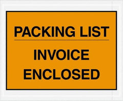 Value Collection - 1,000 Piece, 4-1/2" Long x 5-1/2" Wide, Packing List Envelope - Packing List/Invoice Enclosed, Orange - Top Tool & Supply