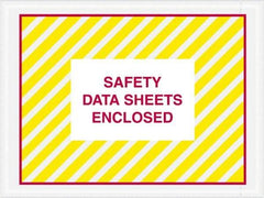 Value Collection - 1,000 Piece, 4-1/2" Long x 6" Wide, Packing List Envelope - Material Safety Data Sheets Enclosed, Printed & Clear - Top Tool & Supply