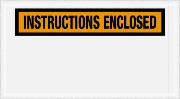 Value Collection - 1,000 Piece, 5-1/2" Long x 10" Wide, Packing List Envelope - Instructions Enclosed, Orange - Top Tool & Supply