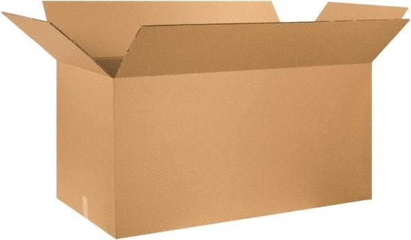 Made in USA - 24" Wide x 48" Long x 24" High Rectangle Heavy Duty Corrugated Box - 2 Walls, Kraft (Color), 100 Lb Capacity - Top Tool & Supply