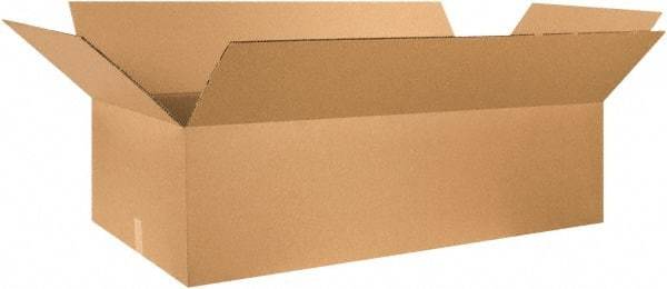 Made in USA - 24" Wide x 48" Long x 12" High Rectangle Heavy Duty Corrugated Box - 2 Walls, Kraft (Color), 100 Lb Capacity - Top Tool & Supply