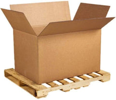 Made in USA - 28-3/4" Wide x 41" Long x 25-1/2" High Rectangle Heavy Duty Corrugated Box - 2 Walls, Kraft (Color), 120 Lb Capacity - Top Tool & Supply