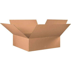 Made in USA - 36" Wide x 36" Long x 12" High Rectangle Corrugated Shipping Box - 1 Wall, Kraft (Color), 65 Lb Capacity - Top Tool & Supply