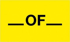 Tape Logic - 5" Long, Fluorescent Yellow Paper Shipping Label - For Multi-Use - Top Tool & Supply