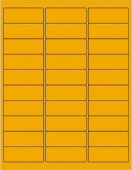 Tape Logic - 2-5/8" Long, Fluorescent Orange Paper Laser Label - For Laser Printers - Top Tool & Supply