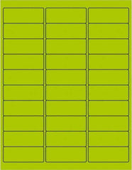 Tape Logic - 2-5/8" Long, Fluorescent Green Paper Laser Label - For Laser Printers - Top Tool & Supply