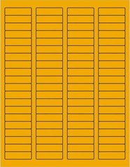 Tape Logic - 1-3/4" Long, Fluorescent Orange Paper Laser Label - For Laser Printers - Top Tool & Supply