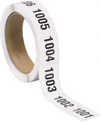 Tape Logic - 1-1/2" Long, Black/White Paper Inventory Labels - For Multi-Use - Top Tool & Supply