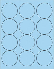 Tape Logic - 2-1/2" Long, Pastel Blue Paper Laser Label - For Laser Printers - Top Tool & Supply