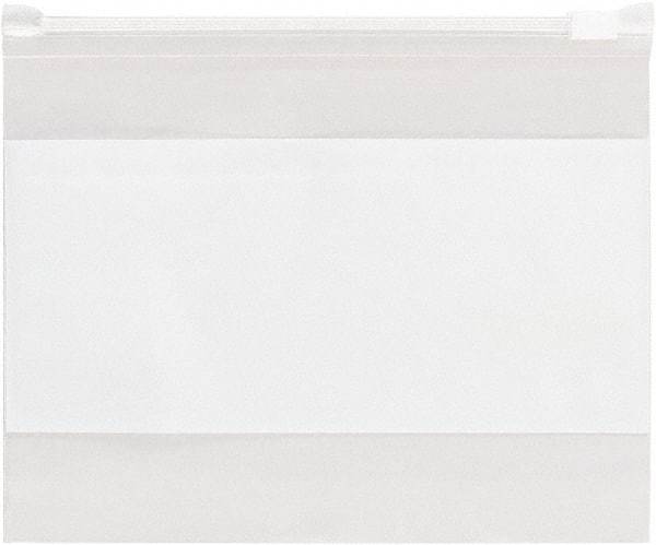 Value Collection - 4 x 6", 3 mil Slide-Seal Reclosable White Block Polybags - Clear - Top Tool & Supply