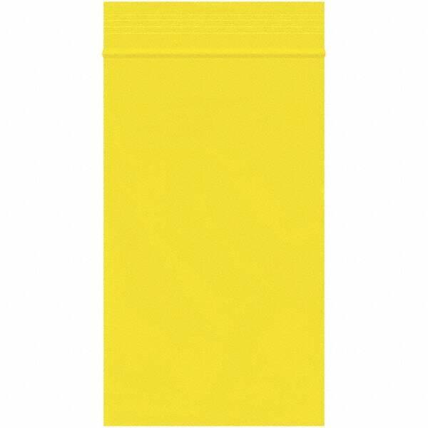 Value Collection - 3 x 5", 2 mil Reclosable Polybags - Yellow - Top Tool & Supply