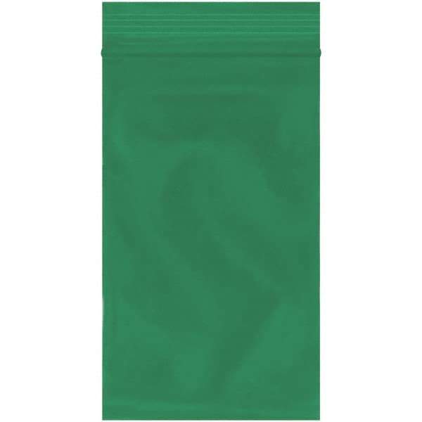 Value Collection - 3 x 5", 2 mil Reclosable Polybags - Green - Top Tool & Supply