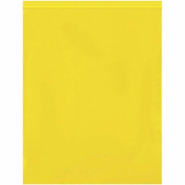 Value Collection - 12 x 15", 2 mil Reclosable Polybags - Yellow - Top Tool & Supply