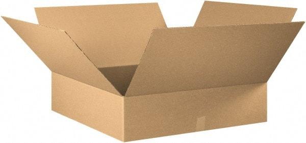 Made in USA - 32" Wide x 32" Long x 8" High Rectangle Corrugated Shipping Box - 1 Wall, Kraft (Color), 65 Lb Capacity - Top Tool & Supply