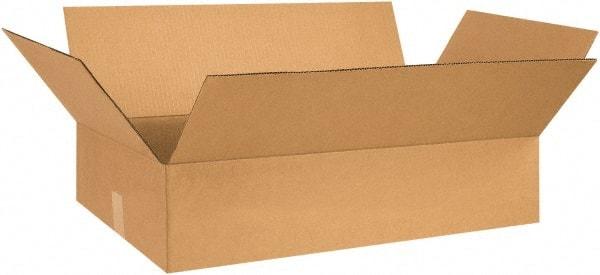 Made in USA - 20" Wide x 30" Long x 8" High Rectangle Corrugated Shipping Box - 1 Wall, Kraft (Color), 65 Lb Capacity - Top Tool & Supply