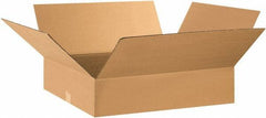 Made in USA - 16" Wide x 28" Long x 5" High Rectangle Corrugated Shipping Box - 1 Wall, Kraft (Color), 65 Lb Capacity - Top Tool & Supply