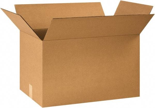 Made in USA - 16" Wide x 26" Long x 16" High Rectangle Corrugated Shipping Box - 1 Wall, Kraft (Color), 65 Lb Capacity - Top Tool & Supply