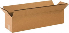 Made in USA - 12" Wide x 48" Long x 12" High Rectangle Heavy Duty Corrugated Box - 2 Walls, Kraft (Color), 100 Lb Capacity - Top Tool & Supply