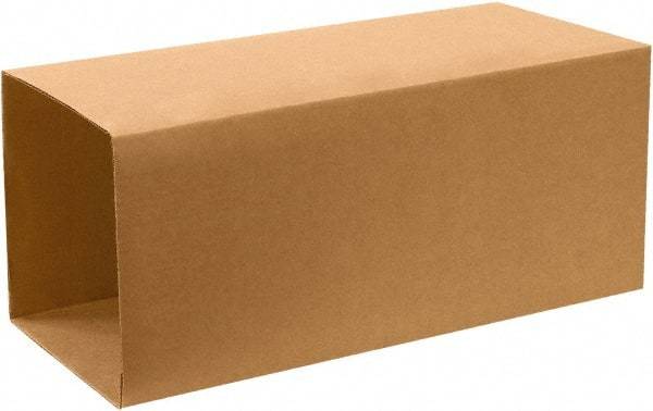 Made in USA - 24" Wide x 24" Long x 40" High Rectangle Telescoping Box - 1 Wall, Kraft (Color), 65 Lb Capacity - Top Tool & Supply