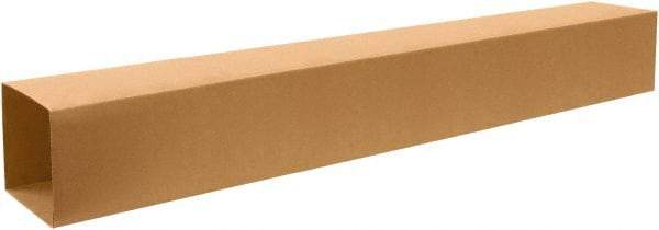 Made in USA - 10" Wide x 10" Long x 72" High Rectangle Telescoping Box - 1 Wall, Kraft (Color), 65 Lb Capacity - Top Tool & Supply